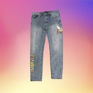 Men's Jeans with Graphic Accents